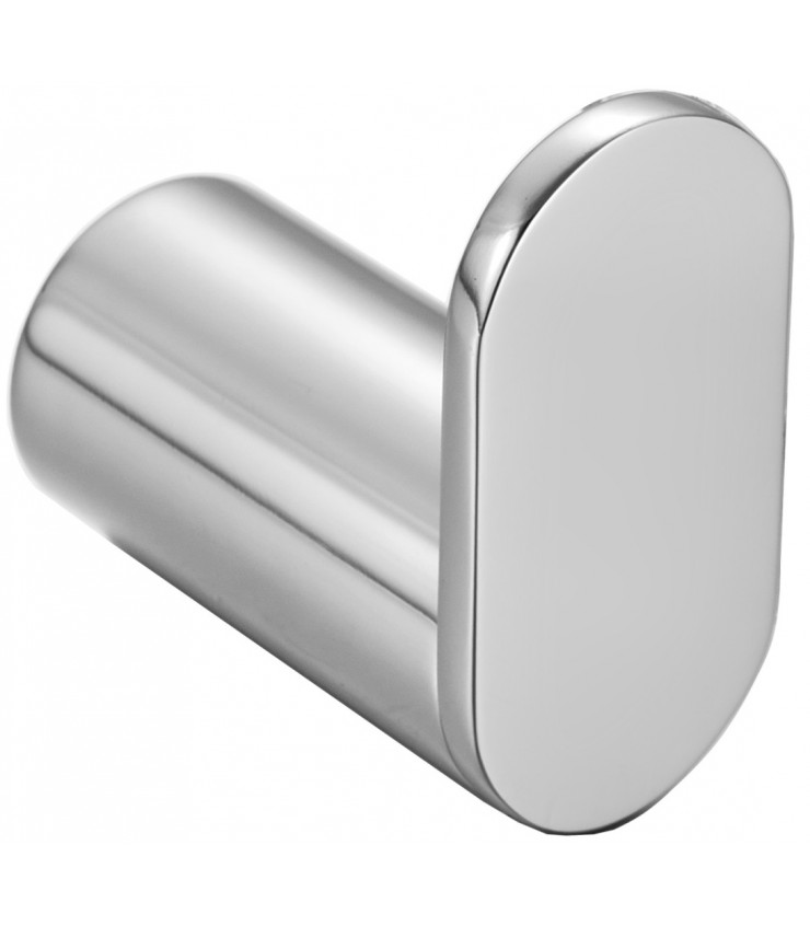 Bathroom robe hook made of AISI 304 stainless steel with satin finish