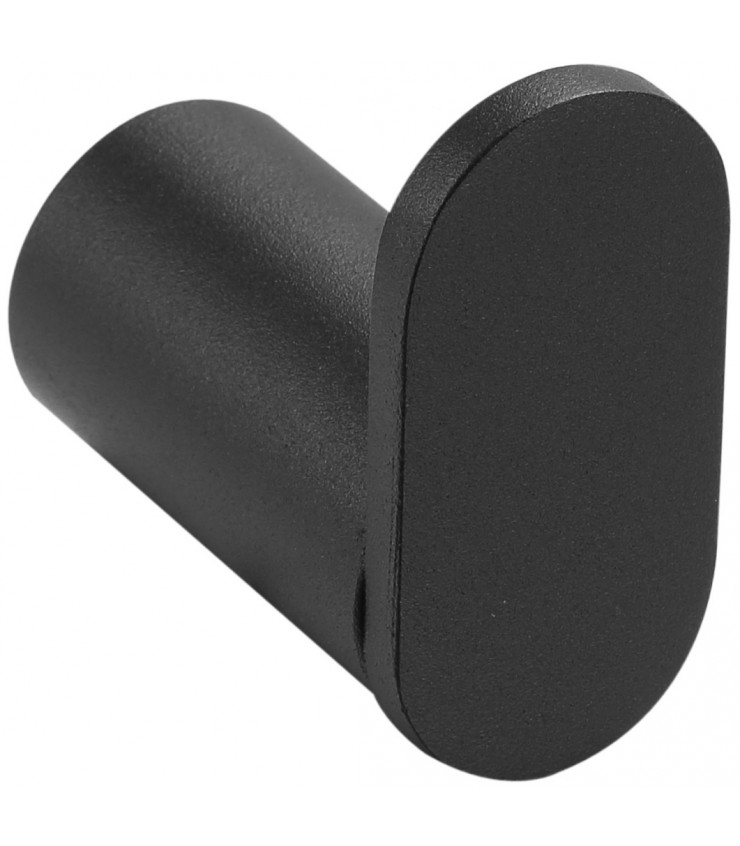 Bathroom robe hook made of AISI 304 stainless steel with black finish