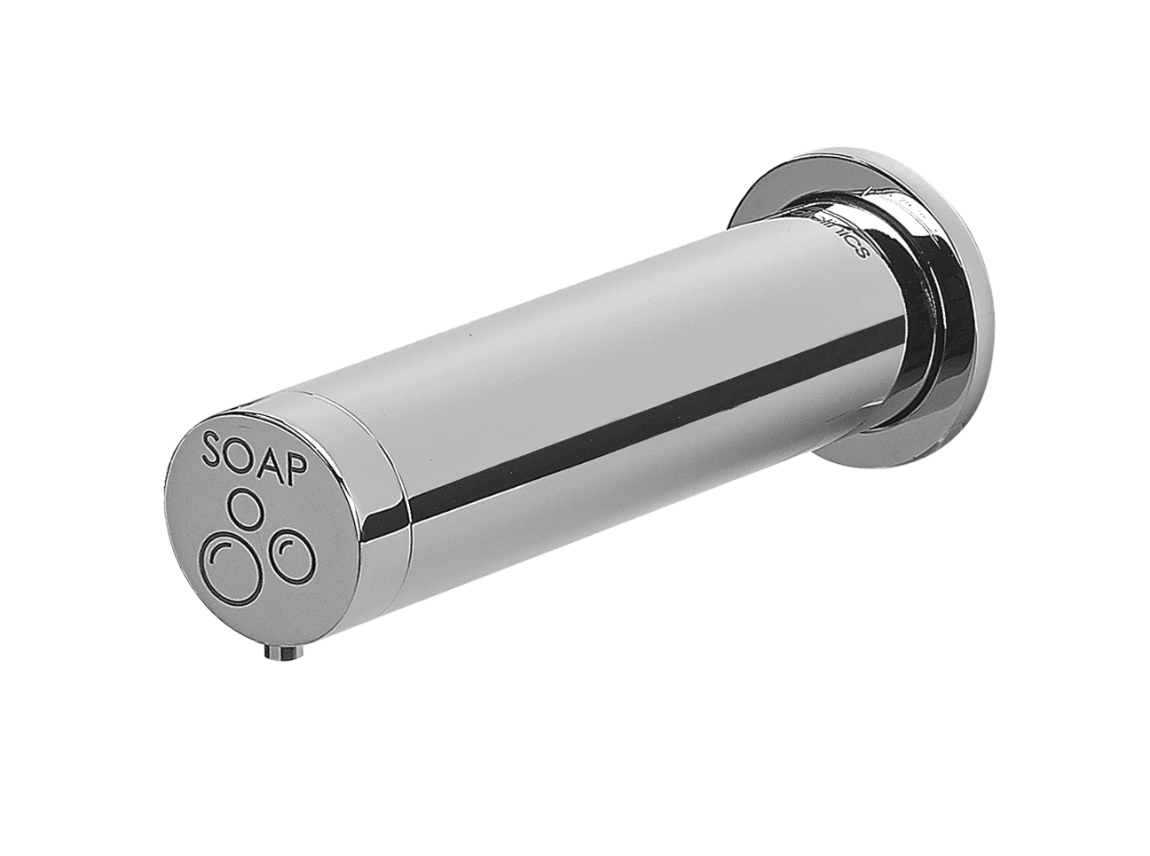 Sensor operated wash and dry unit, made of chrome-plated brass