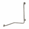 Two-wall angled grab bar with 3 mounting points